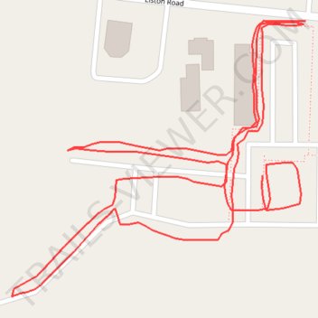 Churchwoods_c trail, distance, elevation, map, profile, GPS track
