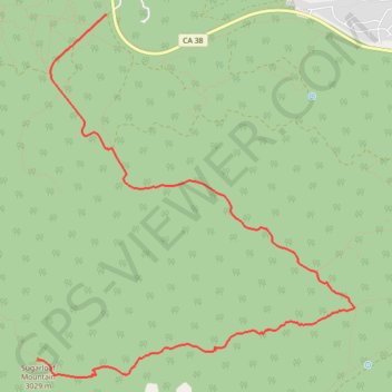 Sugarloaf Mountain trail, distance, elevation, map, profile, GPS track
