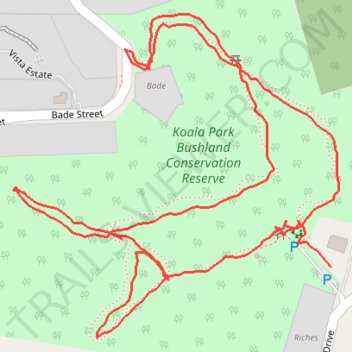 Koala Park Bushland Conservation Reserve trail, distance, elevation, map, profile, GPS track