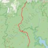 Hike from Bushwalkers Campsite at New Yards to Katoomba via Scotts Main Ridge, White Dog Ridge and Narrow Neck in Blue Mountains National Park trail, distance, elevation, map, profile, GPS track