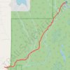 Cherry Creek Falls Trail in Marckworth State Forest trail, distance, elevation, map, profile, GPS track