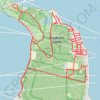 Prudence Island trail, distance, elevation, map, profile, GPS track