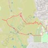 Two-bit Loop trail, distance, elevation, map, profile, GPS track