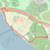 Orwell Bridge to Bridge Wood Coast Path trail, distance, elevation, map, profile, GPS track