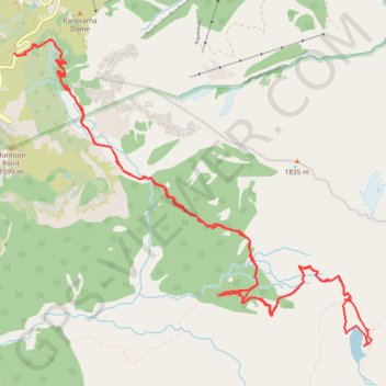 Lake Ann trail, distance, elevation, map, profile, GPS track