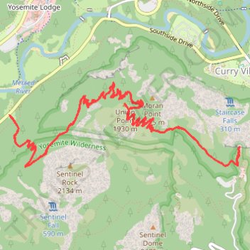 Four Mile Trail trail, distance, elevation, map, profile, GPS track