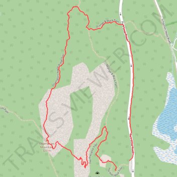 The Precipice Trail and Champlain North Ridge Loop Trail trail, distance, elevation, map, profile, GPS track
