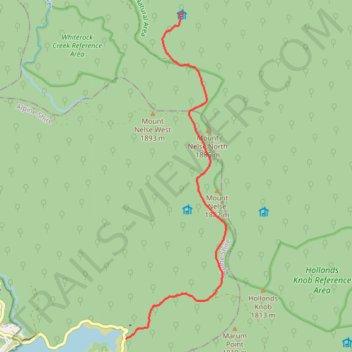 Nelse Hiking trail, distance, elevation, map, profile, GPS track