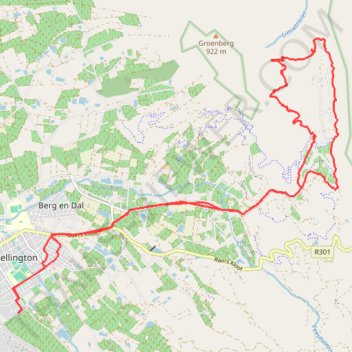 Groenberg Loop trail, distance, elevation, map, profile, GPS track