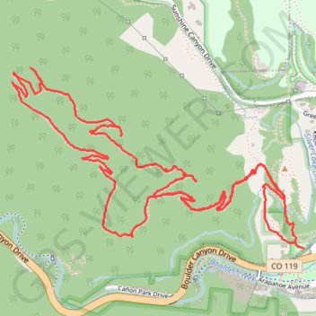 Anemone Point and Reflection Point Loop (Boulder) trail, distance, elevation, map, profile, GPS track