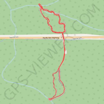 Rainforest Figure Eight trail, distance, elevation, map, profile, GPS track