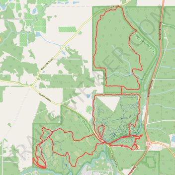 Wooditijup National Park - Bramley Mountain Biking trail, distance, elevation, map, profile, GPS track