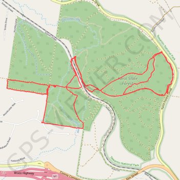 Yurol State Forest Loop trail, distance, elevation, map, profile, GPS track
