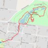 Caravan Park -> Dunkeld Arboretum trail, distance, elevation, map, profile, GPS track