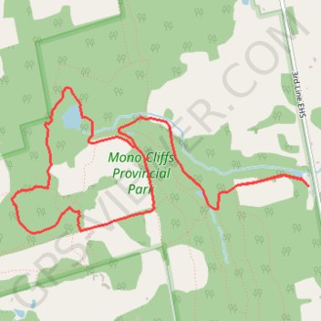 McCarston's Lake trail, distance, elevation, map, profile, GPS track