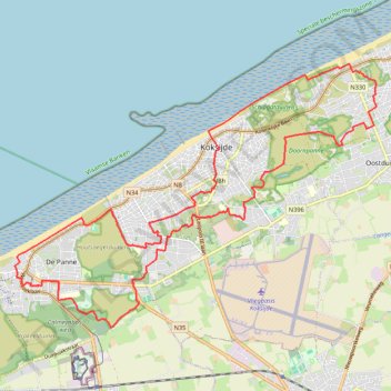 Peerdevisschers Walk 25 km Wandelclub Nieuwpoort 2025 trail, distance, elevation, map, profile, GPS track