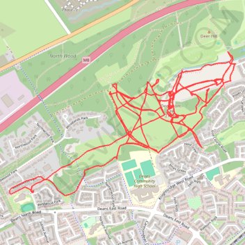 Dechmont Law Trail Complete? trail, distance, elevation, map, profile, GPS track