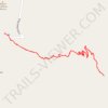 Lost Mine Trail from parking lot - Chisos Mountains trail, distance, elevation, map, profile, GPS track