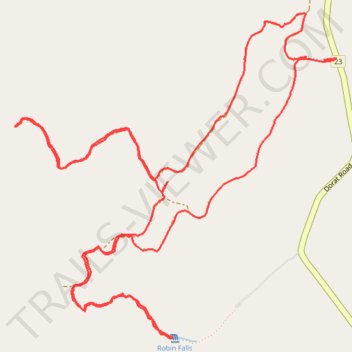Robin Falls Trail trail, distance, elevation, map, profile, GPS track