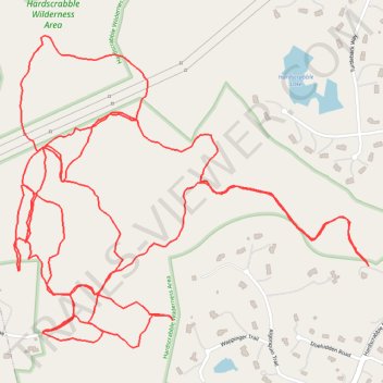 Hardscrabble Wilderness Area trails trail, distance, elevation, map, profile, GPS track