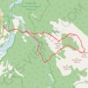 Ardennes Peak, Normandy Peak and Stan Waters Peak Traverse trail, distance, elevation, map, profile, GPS track