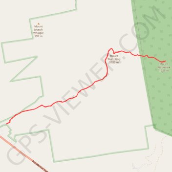 Mount Waumbek and Mount Starr King trail, distance, elevation, map, profile, GPS track