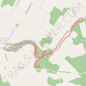 Breadalbane Nature Loop Trail trail, distance, elevation, map, profile, GPS track