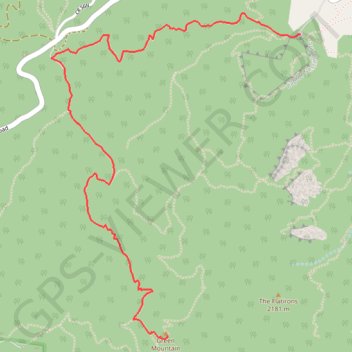 Green Mountain via Gregory Canyon Trail and Ranger Trail trail, distance, elevation, map, profile, GPS track