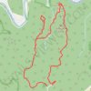 Double Arch, Courthouse Rock, Haystack Rock and Auxier Ridge Loop trail, distance, elevation, map, profile, GPS track