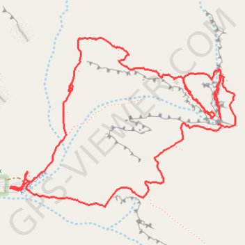 Kings Canyon Rim Walk - Cotterilis Lookout trail, distance, elevation, map, profile, GPS track
