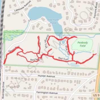 Peabody Preserve Outdoor Classroom trails trail, distance, elevation, map, profile, GPS track