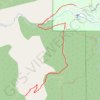 St. Mary's Falls Trail in Pike National Forest trail, distance, elevation, map, profile, GPS track