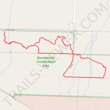 Bicentennial Conservation Area Loop Hike trail, distance, elevation, map, profile, GPS track