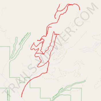 McCormick Peak area trail, distance, elevation, map, profile, GPS track