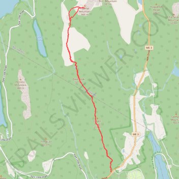 Cadillac Mountain Summit via Cadillac South Ridge Trail in Acadia National Park trail, distance, elevation, map, profile, GPS track