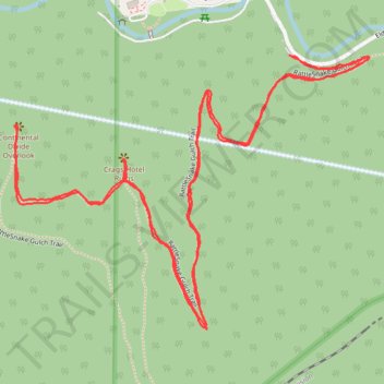 Rattlesnake Gulch Trail trail, distance, elevation, map, profile, GPS track