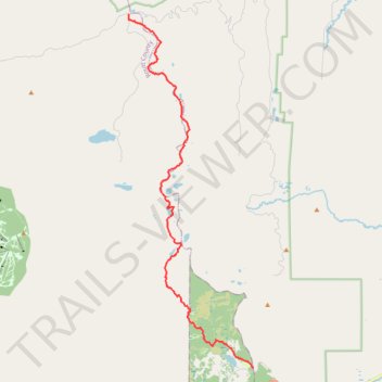 Wyoming Trail to Buffalo Pass trail, distance, elevation, map, profile, GPS track