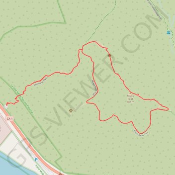 Mugu Peak Loop trail, distance, elevation, map, profile, GPS track