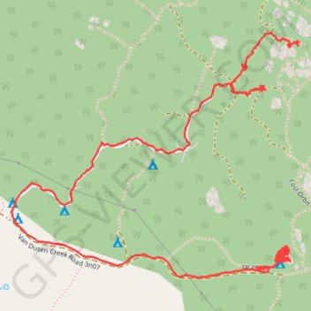 Houlcomb Valley trail, distance, elevation, map, profile, GPS track
