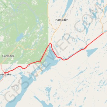 Deer Lake - Sheppardville trail, distance, elevation, map, profile, GPS track