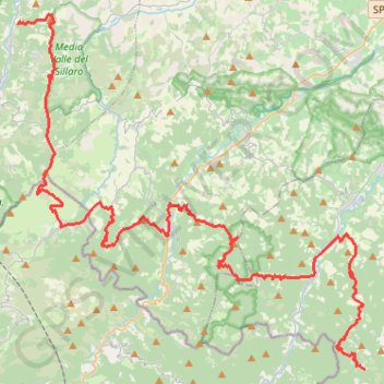 Andata trail, distance, elevation, map, profile, GPS track