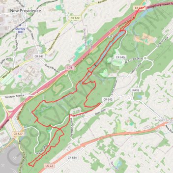 Lake Surprise trail, distance, elevation, map, profile, GPS track
