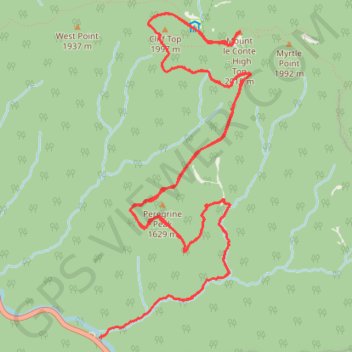Mount LeConte via Alum Cave Trail trail, distance, elevation, map, profile, GPS track
