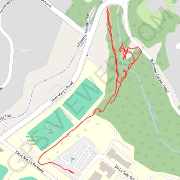 St Mary's ramble trail, distance, elevation, map, profile, GPS track