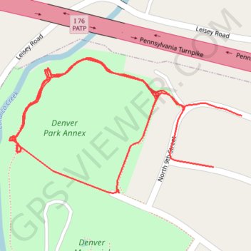 Denver Park Annex trail, distance, elevation, map, profile, GPS track
