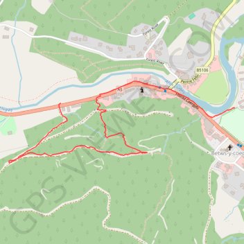 Walk by Betws-y-coed trail, distance, elevation, map, profile, GPS track