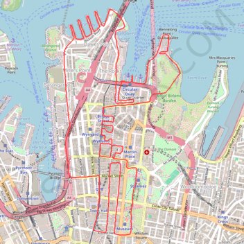 Sydney trail, distance, elevation, map, profile, GPS track
