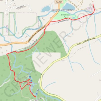 Little Mashel Falls Trail via Bud Blancher Trail trail, distance, elevation, map, profile, GPS track