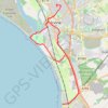 Irvine, Scotland to Barassie Beach and back trail, distance, elevation, map, profile, GPS track