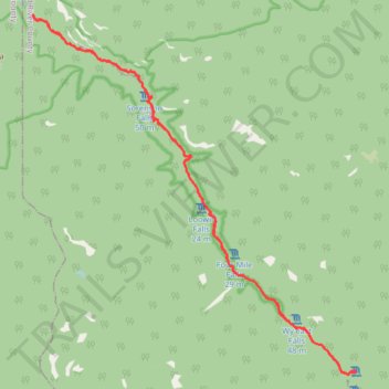 Tunnel Falls trail, distance, elevation, map, profile, GPS track